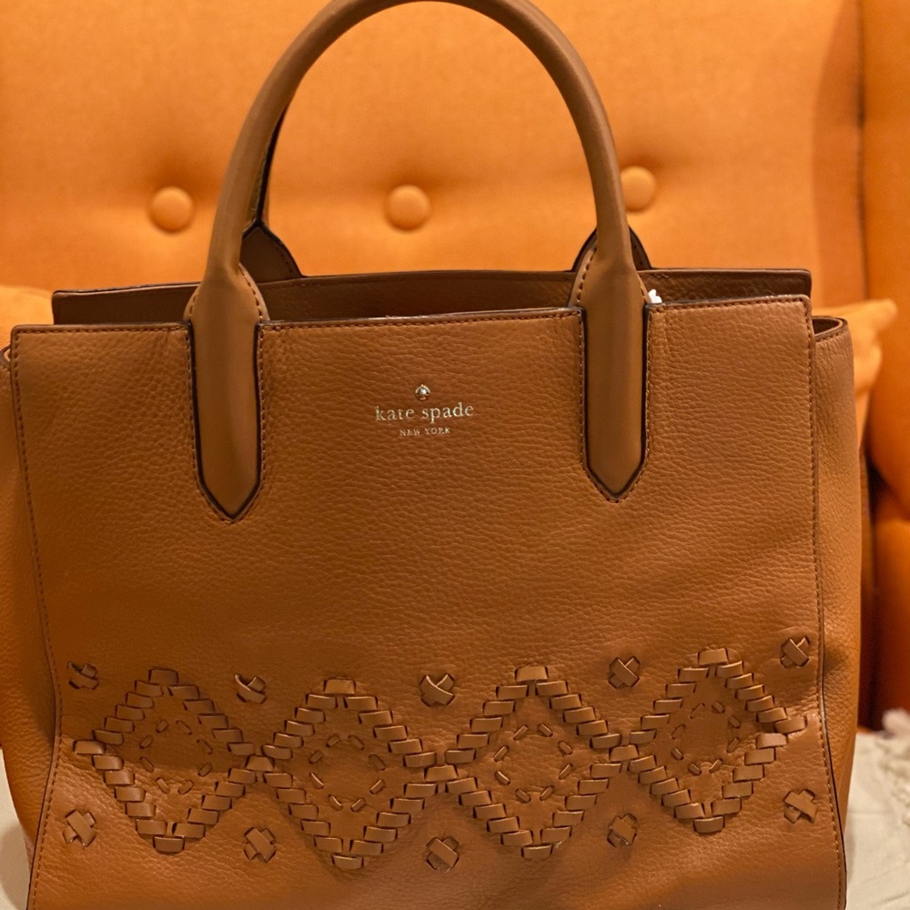 Kate Spade Tan Woven Tote